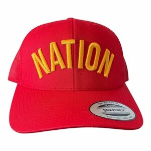 NFL CHIEFS “NATION” SNAPBACK TWILL TRUCKER CAP